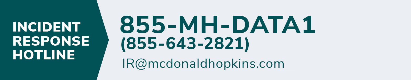 McDonald Hopkins data privacy hotline